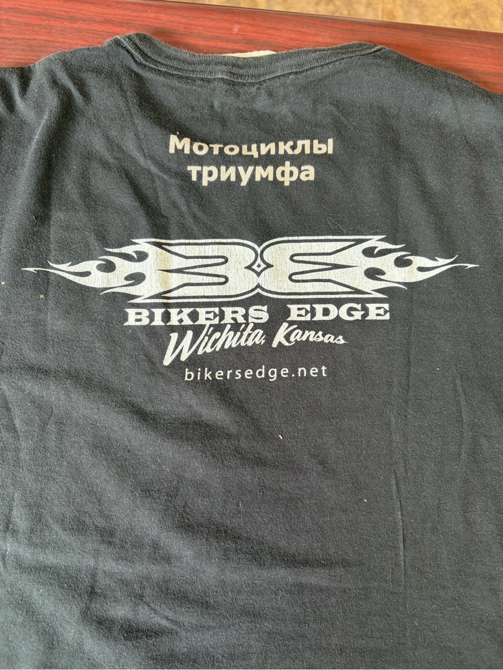 Triumph Motorcycle black T shirt size M Wichita Kansas